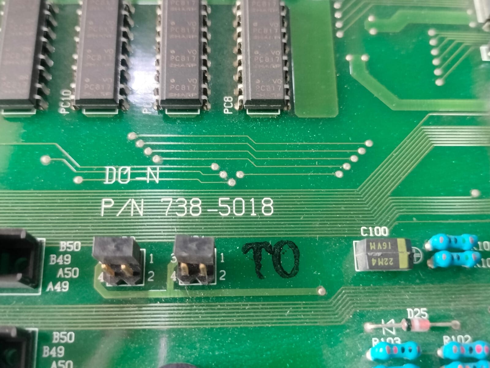 HITACHI 738-5018 HITACHI DO-N 738-5018 CONTROL BOARD 4