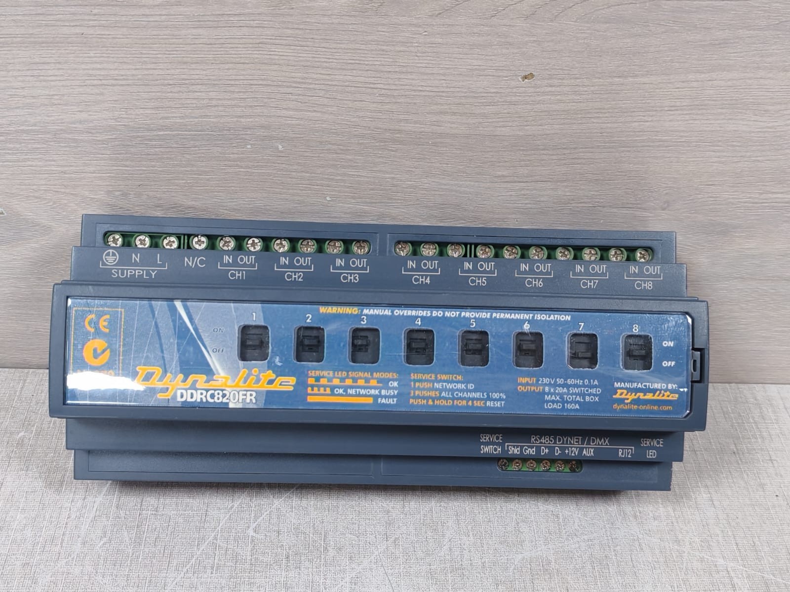 Dynalite DDRC820FR Dynalite DDRC820FR Relay Controller 4