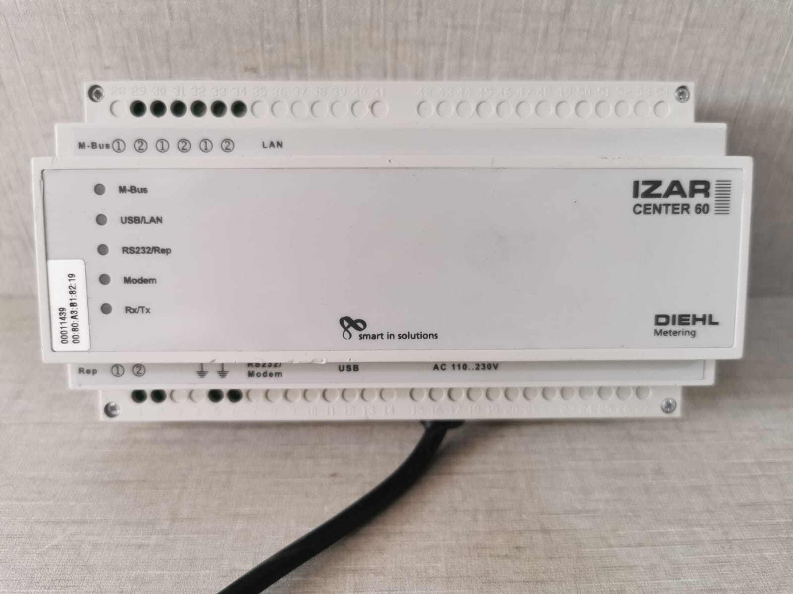 DIEHL IZAR CENTER 60 DIEHL IZAR CENTER 60 3005777 Master Metering Gateway 110-230VAC 50-60Hz 3