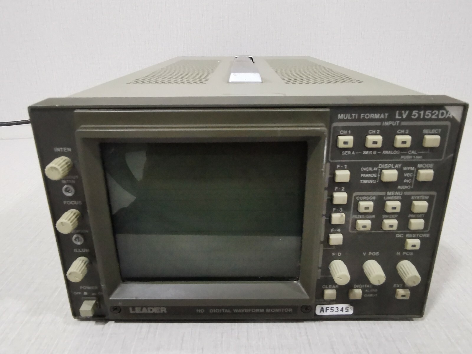 LEADER LV 5152DA LEADER LV 5152DA MULTI FORMAT DIGITAL WAVEFORM MONITOR 5