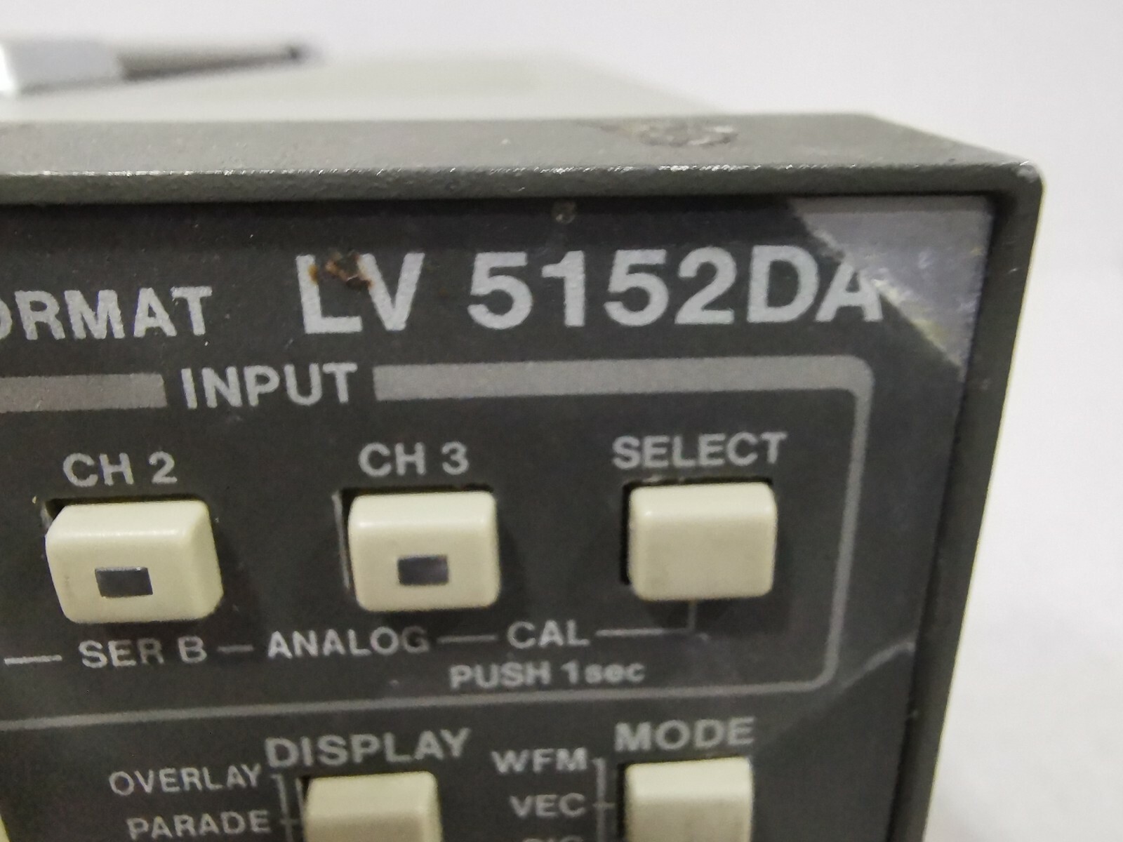 LEADER LV 5152DA LEADER LV 5152DA MULTI FORMAT DIGITAL WAVEFORM MONITOR 6