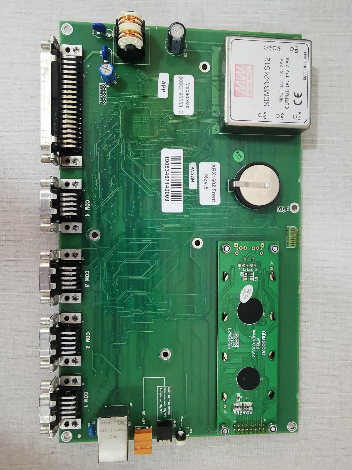 Flygt A ABX1602 FLYGT ABX1602 FRONT REV.5 Operator Panel APP700 3