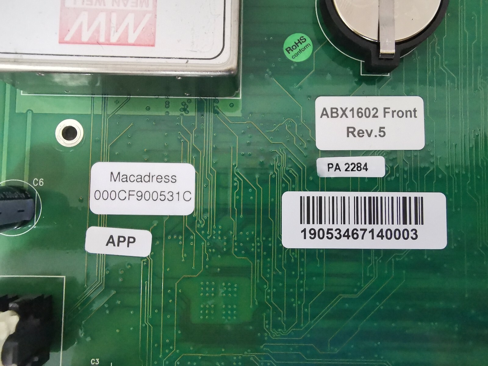 Flygt A ABX1602 FLYGT ABX1602 FRONT REV.5 Operator Panel APP700 4