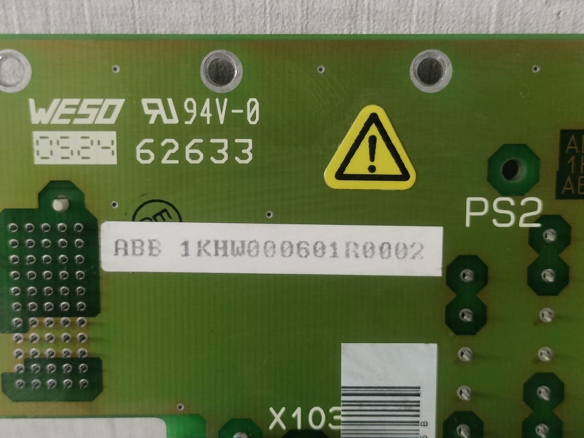 ABB SCHWEIZ-AG ABB SCHWEIZ AG 1KHW001090P201AEND 1KHW000601R0002 PCB BOARD 3