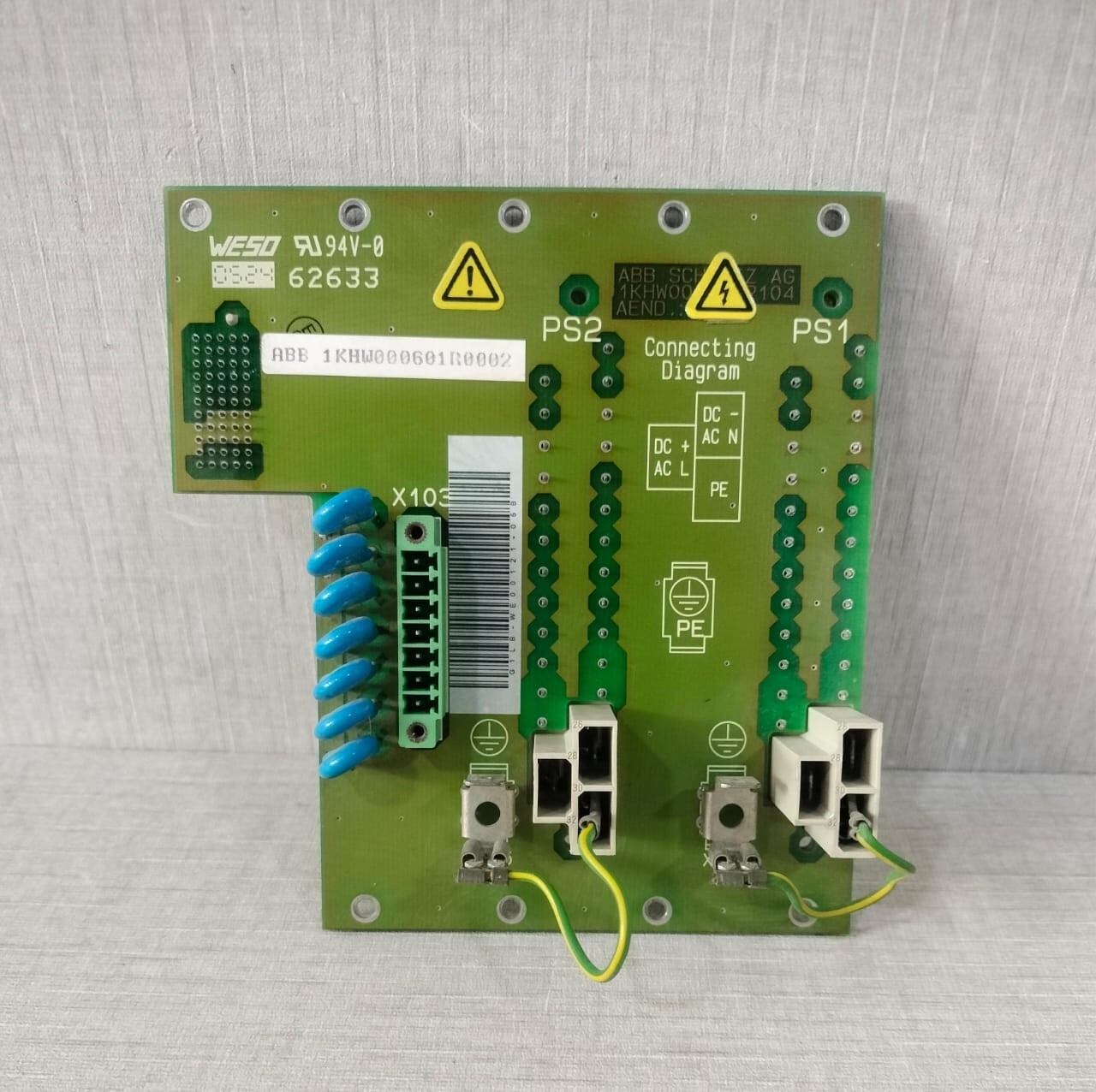 ABB SCHWEIZ AG 1KHW001090P201AEND 1KHW000601R0002 PCB BOARD