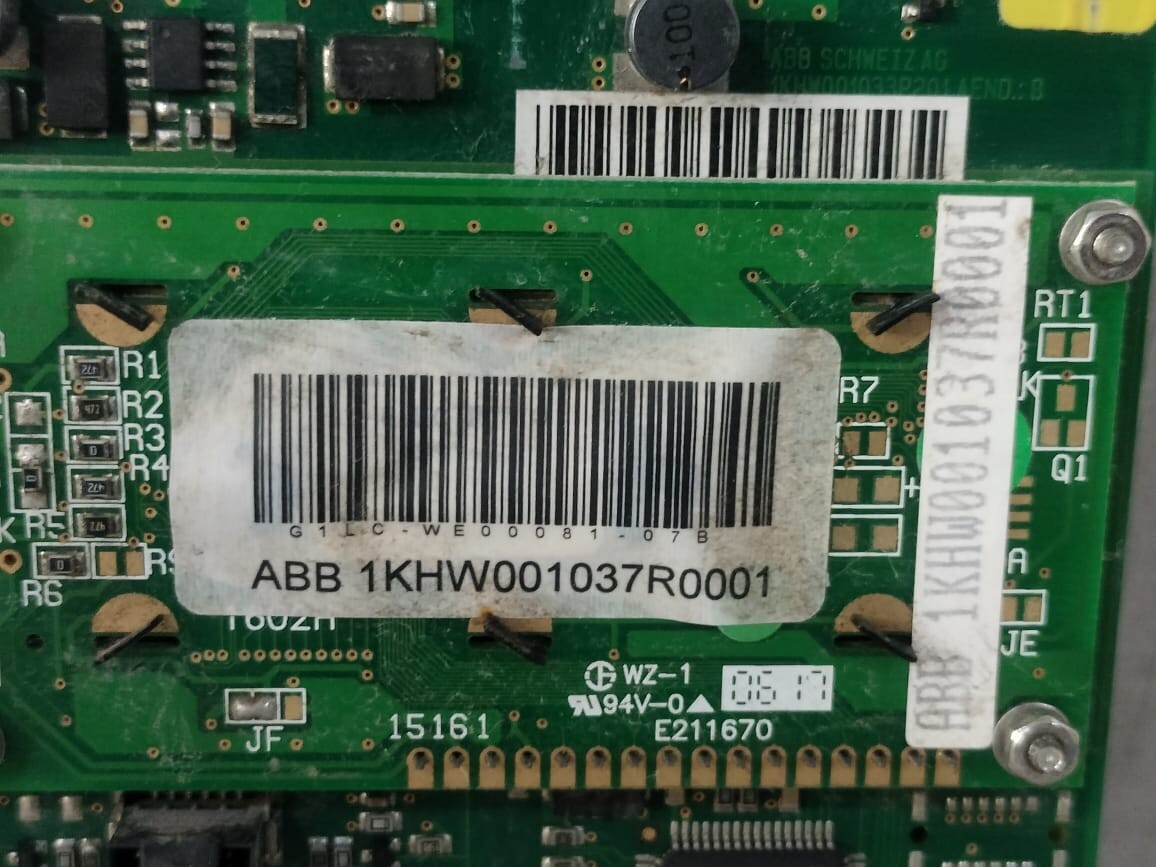 ABB 1KHW001033P201 / 1KHW001037R0001 ABB NSD570 MODULE 1KHW001037R0001 SCHWEIZ AG 1KHW001033P201 AEND :B 7