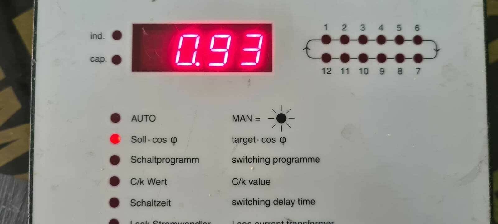 ViSHAY Electronic MH12 ViSHAY Electronic ESTAMAT MH12 Power Factor Controller 4