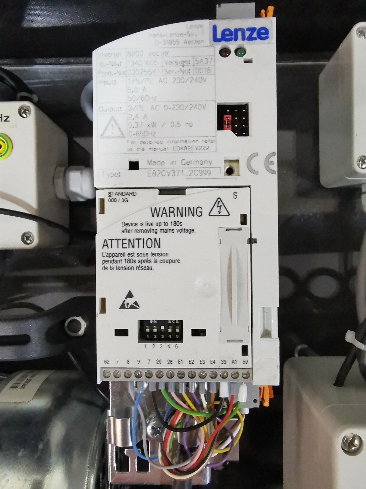 Lenze E82CV371_2C999 STANDARD 000/3G / 13111809 Lenze Product Training Rack E82CV371_2C999 STANDARD 000/3G / 13111809 6