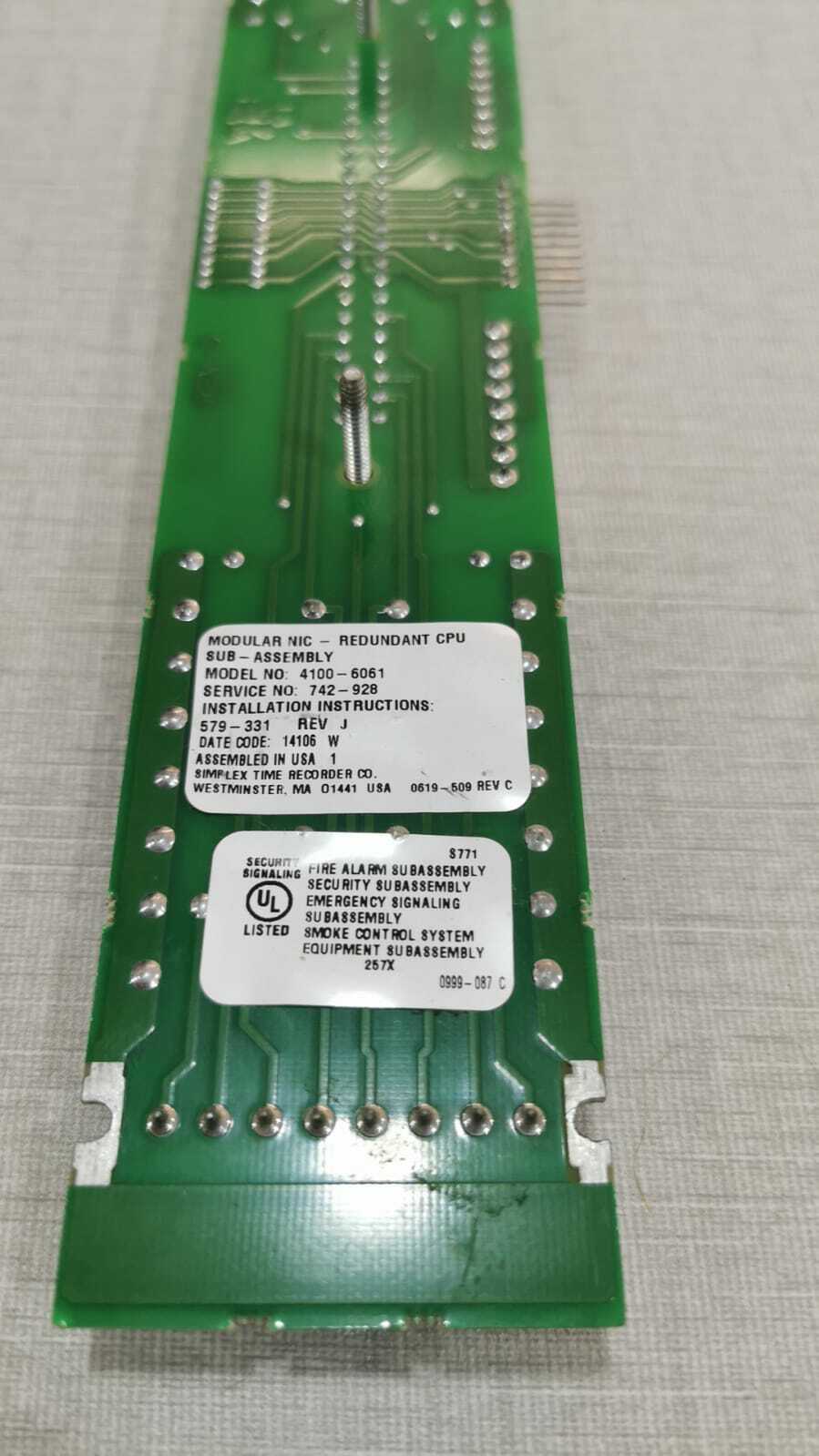 Simplex 4100-6061 SIMPLEX 4100-6061 Fire interface Circuit Board 2