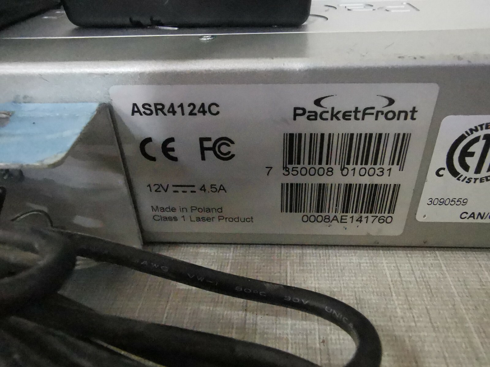 PacketFront ASR4124C PacketFront ASR4124C Advanced Metro IP & DC Connectors 9
