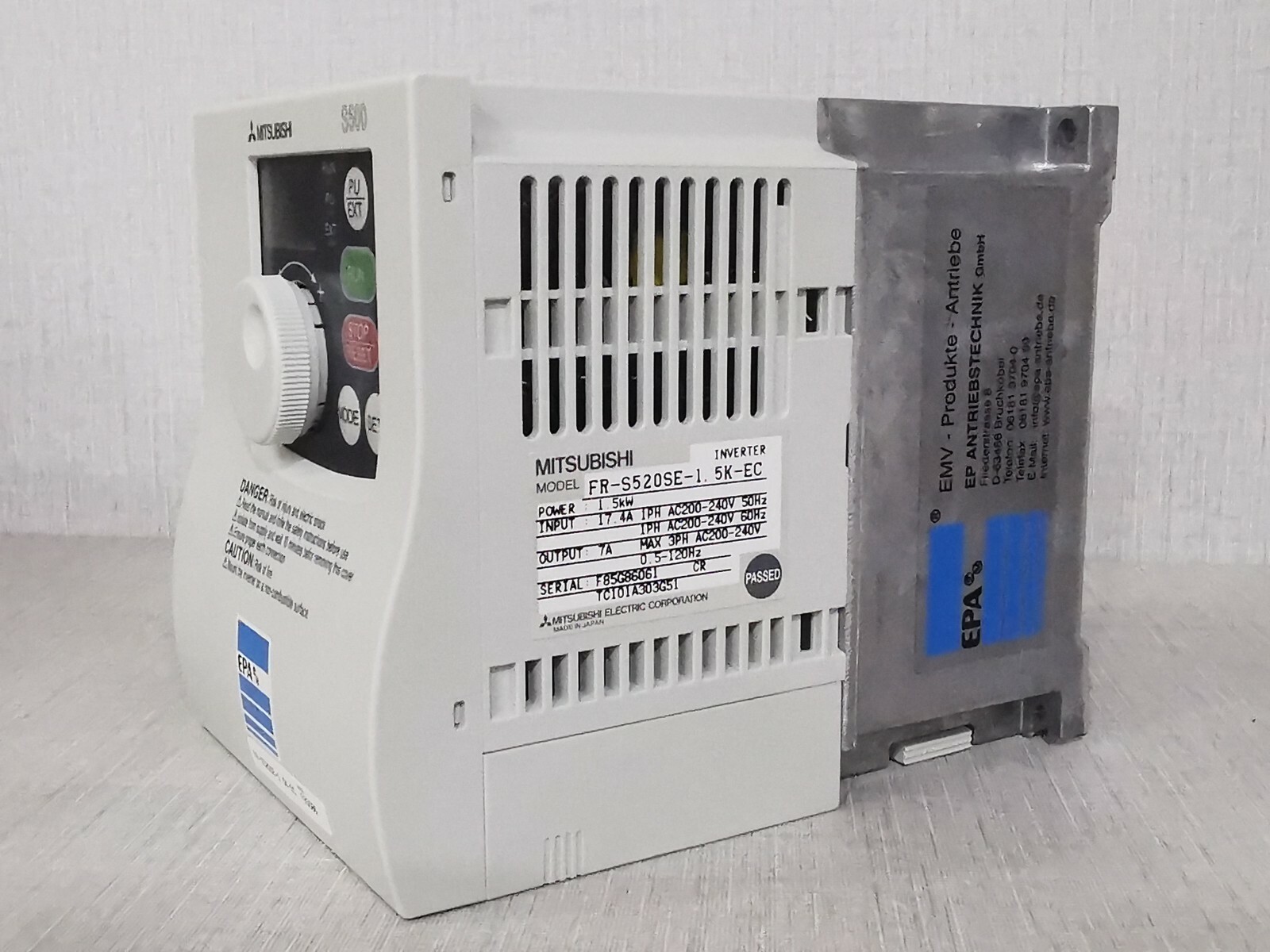 MITSUBISHI FR-S520SE-1.5K-EC MITSUBISHI FR-S520SE-1.5K-EC INVERTER S500 4