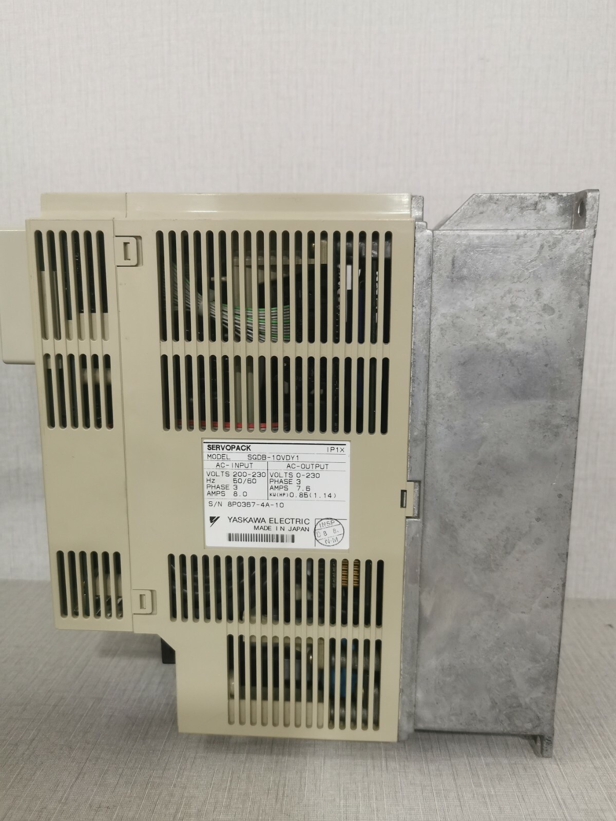 YASKAWA ASERVOPACK SGDB-10VDY1 YASKAWA SERVOPACK SGDB-10VDY1 SERVO DRIVE 3