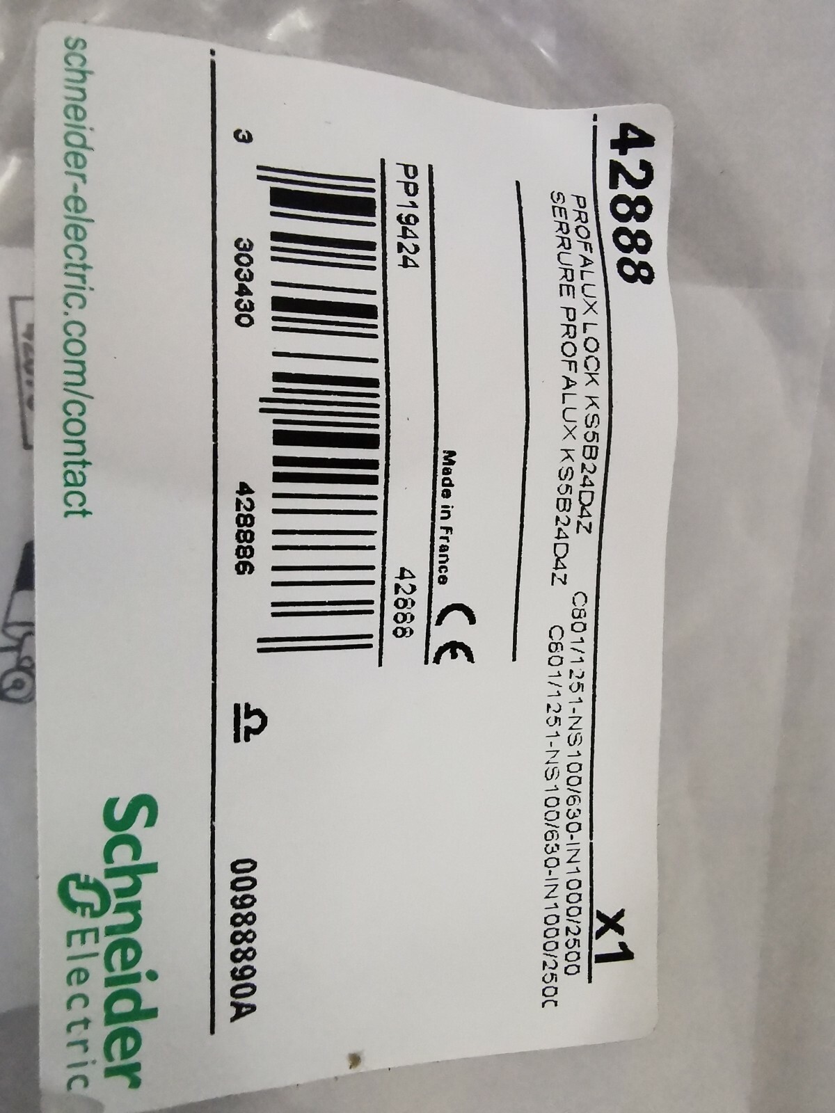 Schneider Electric PP19424 Schneider Electric 42888 PROFALUX LOCK PP19424 5