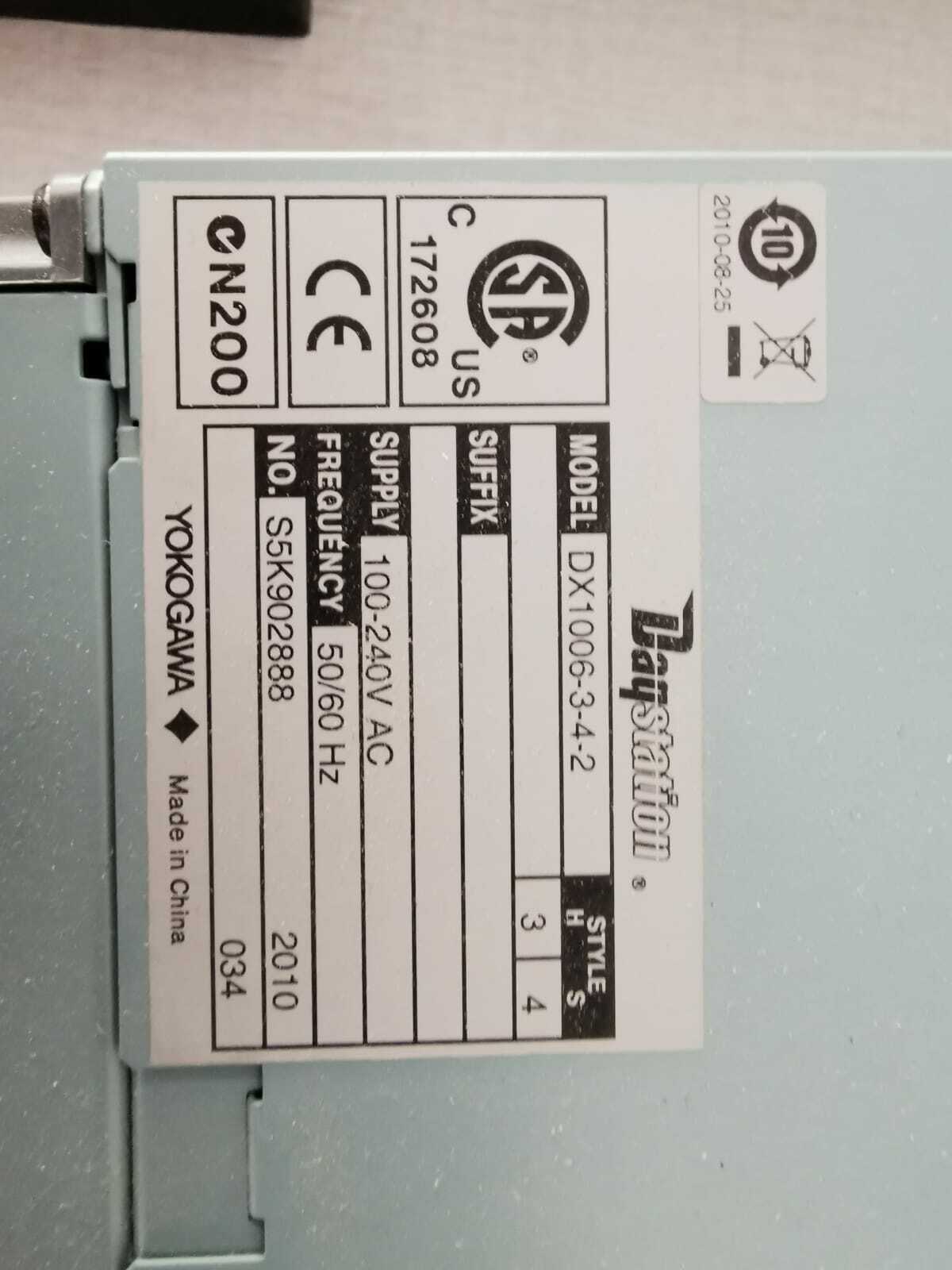 YOKOGAWA S5K902888 YOKOGAWA DX1006-3-4-2 CHAT RECORDER INPUT S5K902888 3