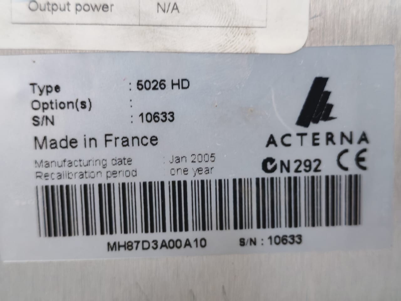 ACTERNA OTDR-HD ACTERNA 5026 HD MODULE OTDR HD 7
