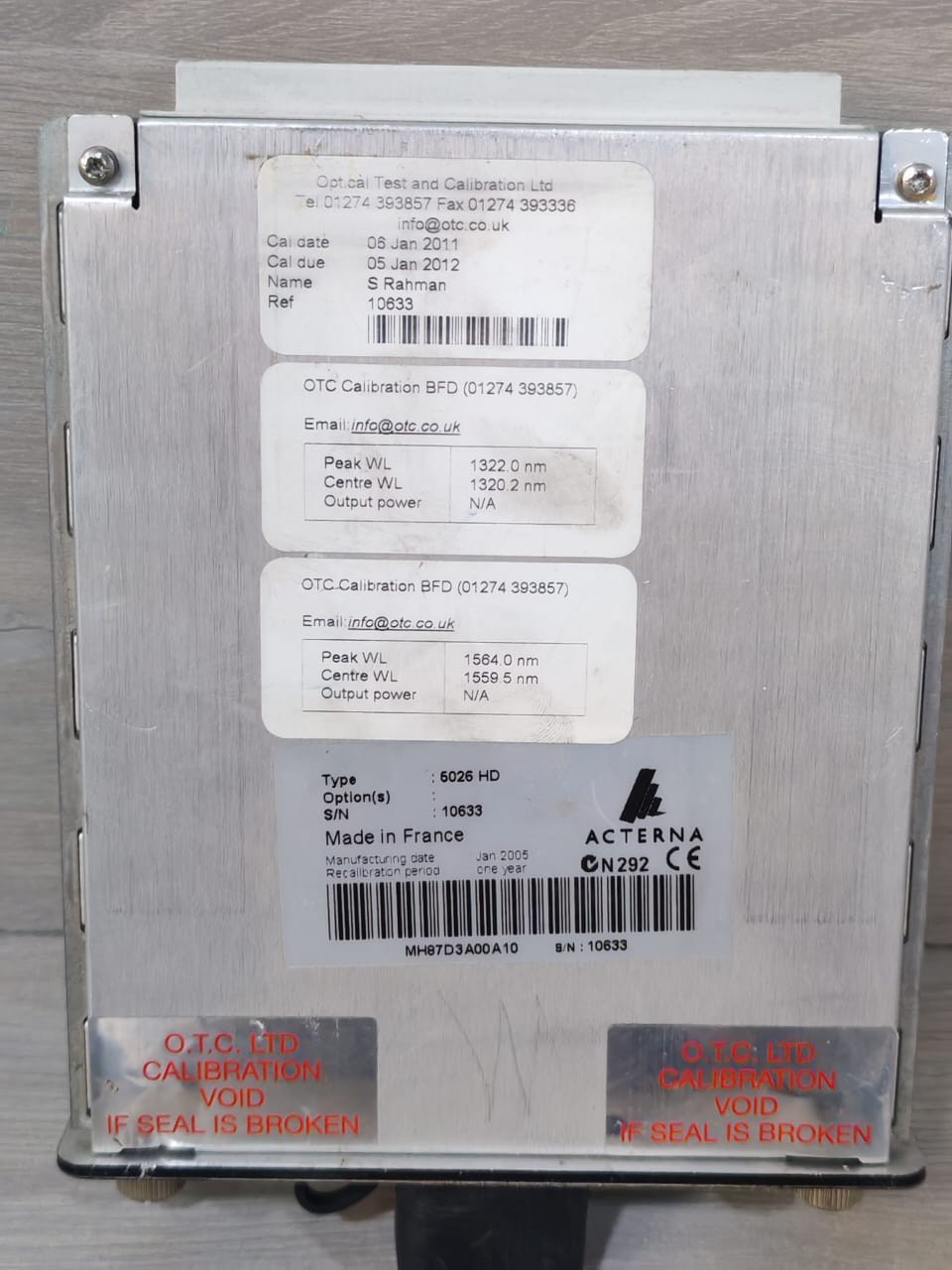 ACTERNA OTDR-HD ACTERNA 5026 HD MODULE OTDR HD 9