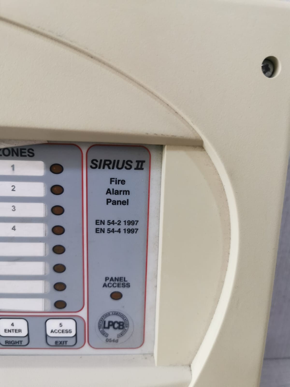 KIDDE EN 54-2 1997 KIDDE EN 54-2 1997 FIRE SYSTEM SIRIUS II 4
