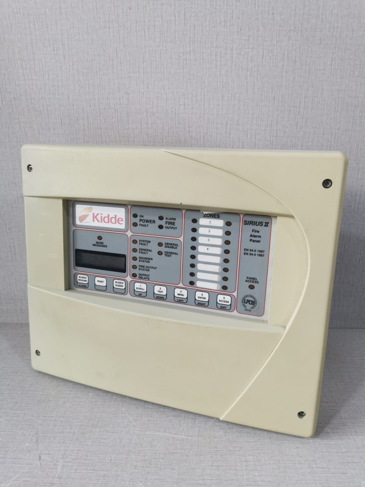 KIDDE EN 54-2 1997 KIDDE EN 54-2 1997 FIRE SYSTEM SIRIUS II 5
