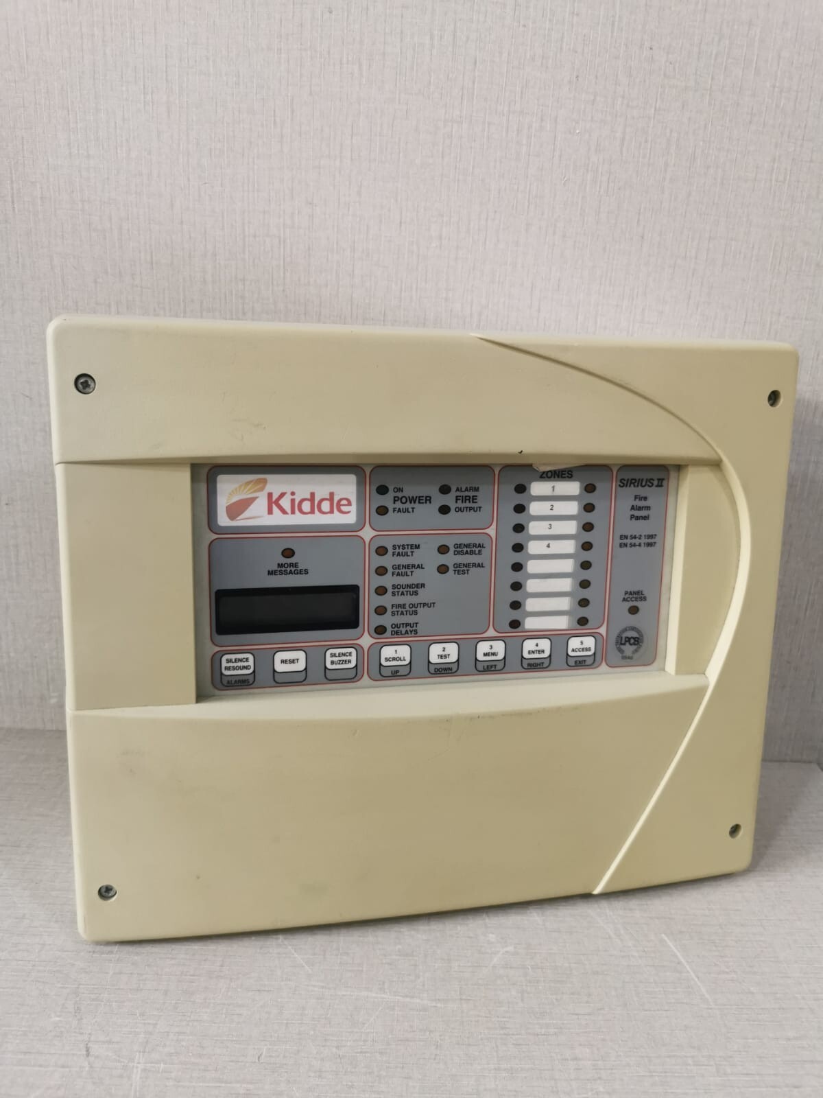 KIDDE EN 54-2 1997 KIDDE EN 54-2 1997 FIRE SYSTEM SIRIUS II 6