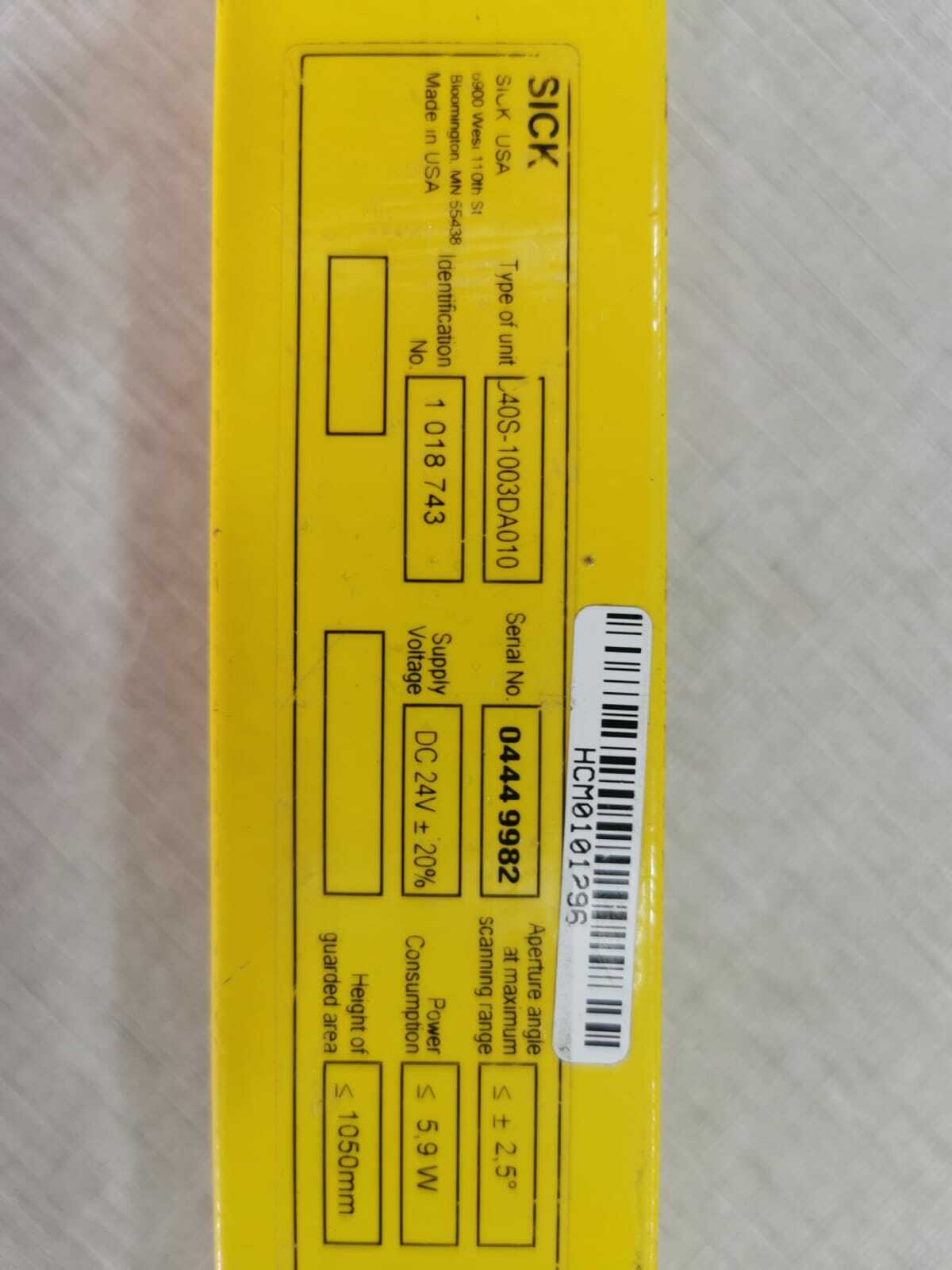 SICK 40S-1003DA010 SICK C 4000 Safety Light Curtain 40S-1003DA010 3