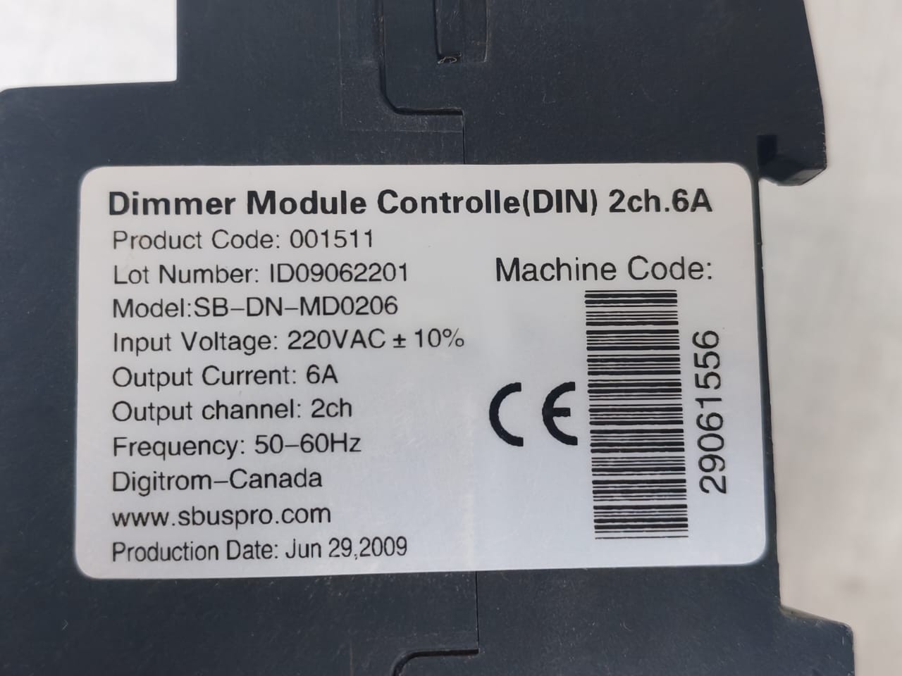 SMARTBUS SB-DN-MD0206 SMARTBUS SB-DN-MD0206 Dimmer Module Controller 2
