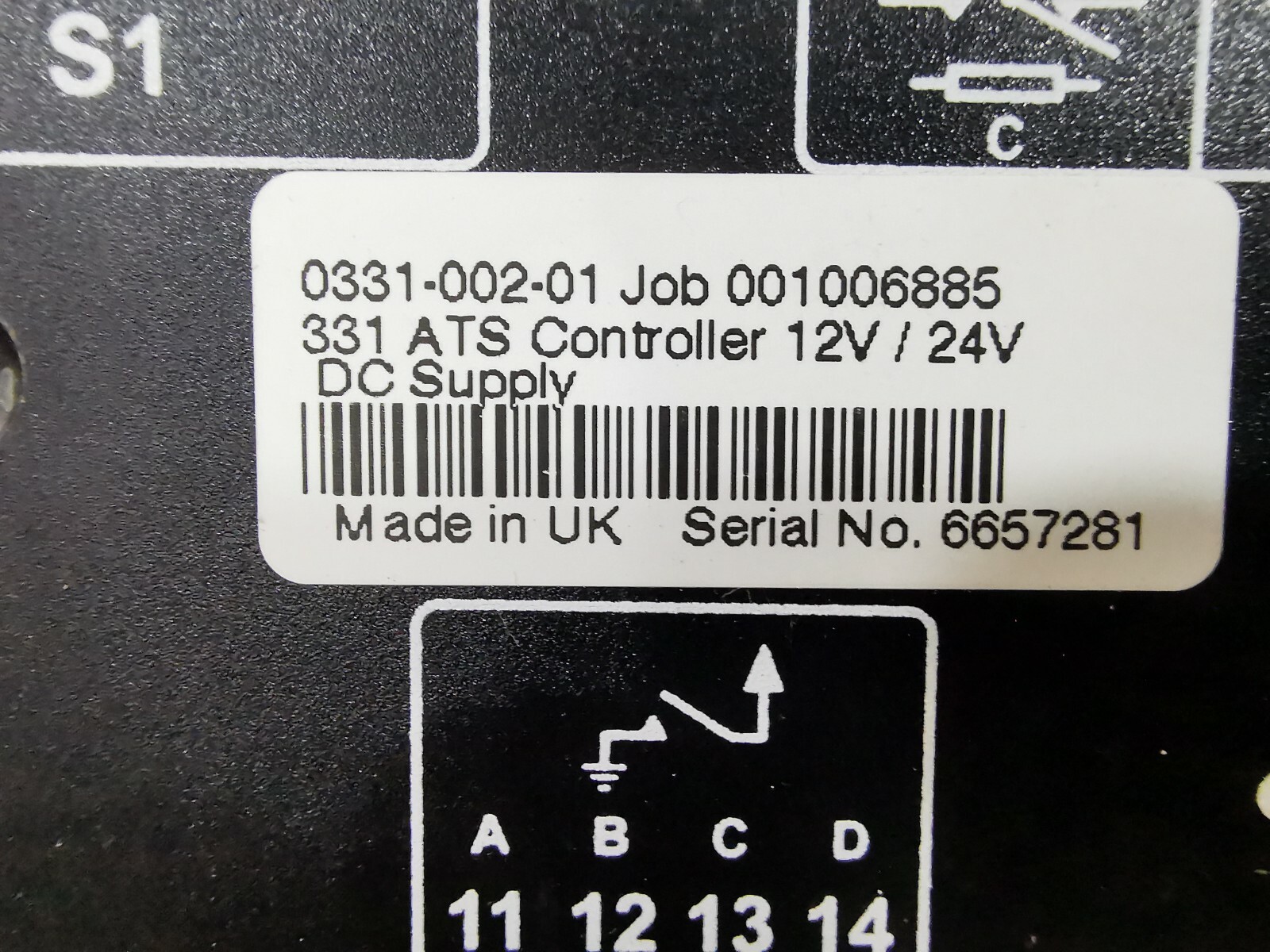 DSE Job 001006885 331 DSE 0331-002-01 Job 001006885 331 ATS Controller 12/24V 4