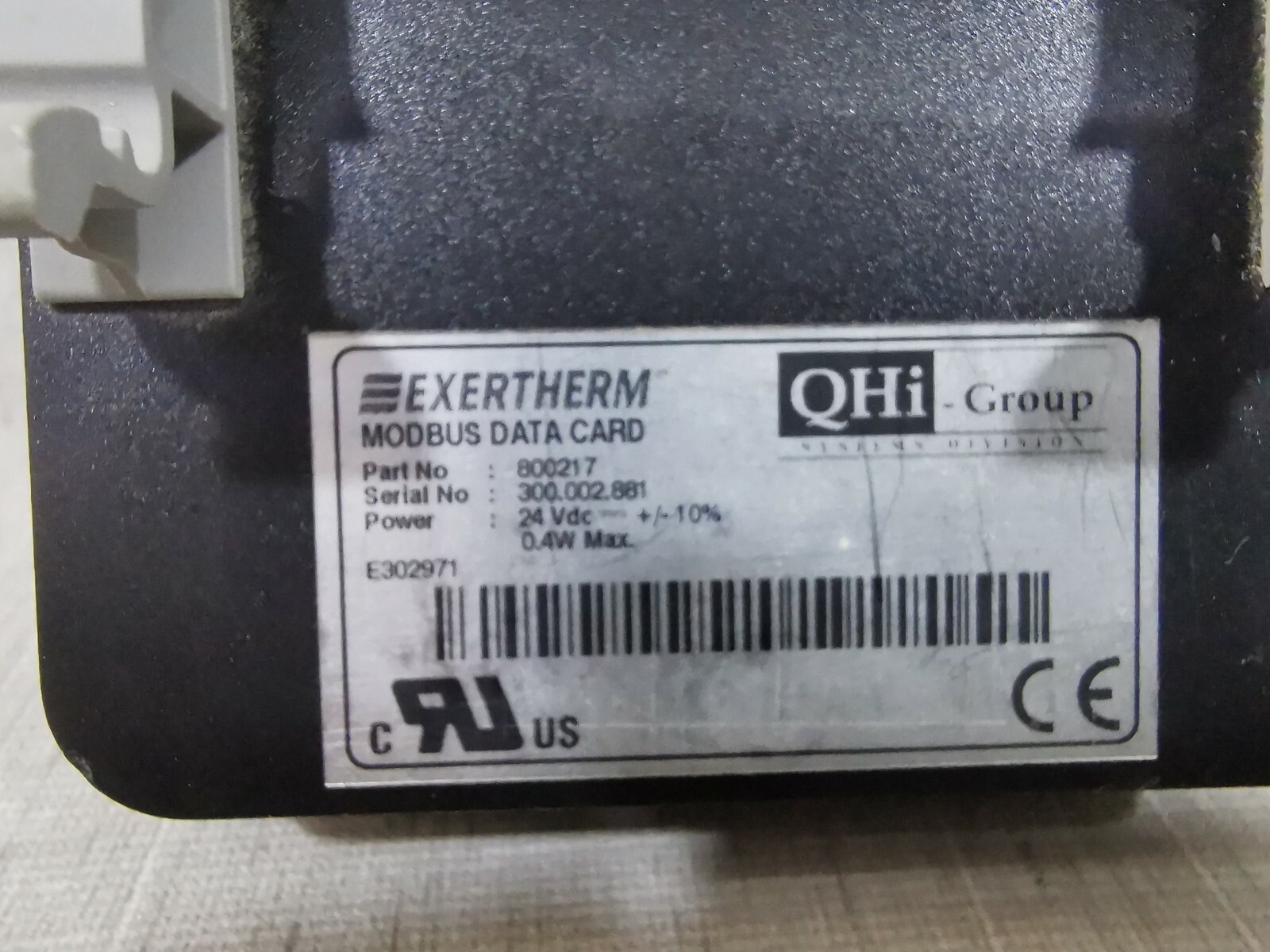 EXERTHERM 800217 EXERTHERM 800217 MODBUS DATA CARD 3