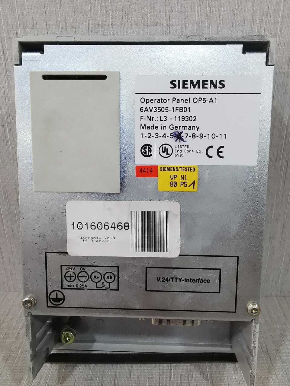 Siemens 6AV3505-1FB01 Siemens COROS OP5-A1 Operator Panel 6AV3505-1FB01 5