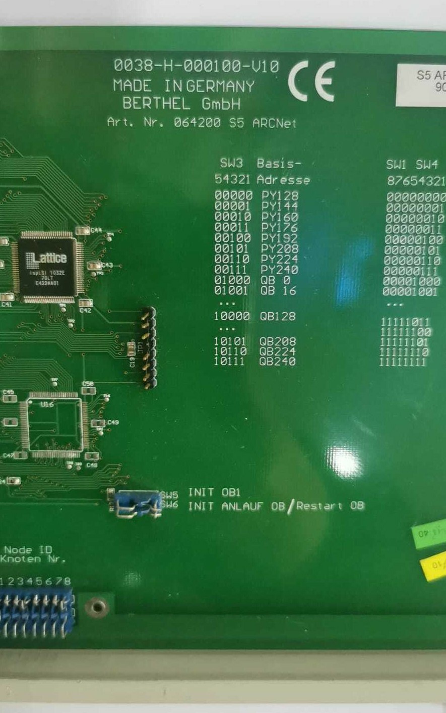 berthel EZ04 Berthel S5 ARCNET 0038-H-000100 EZ04 5