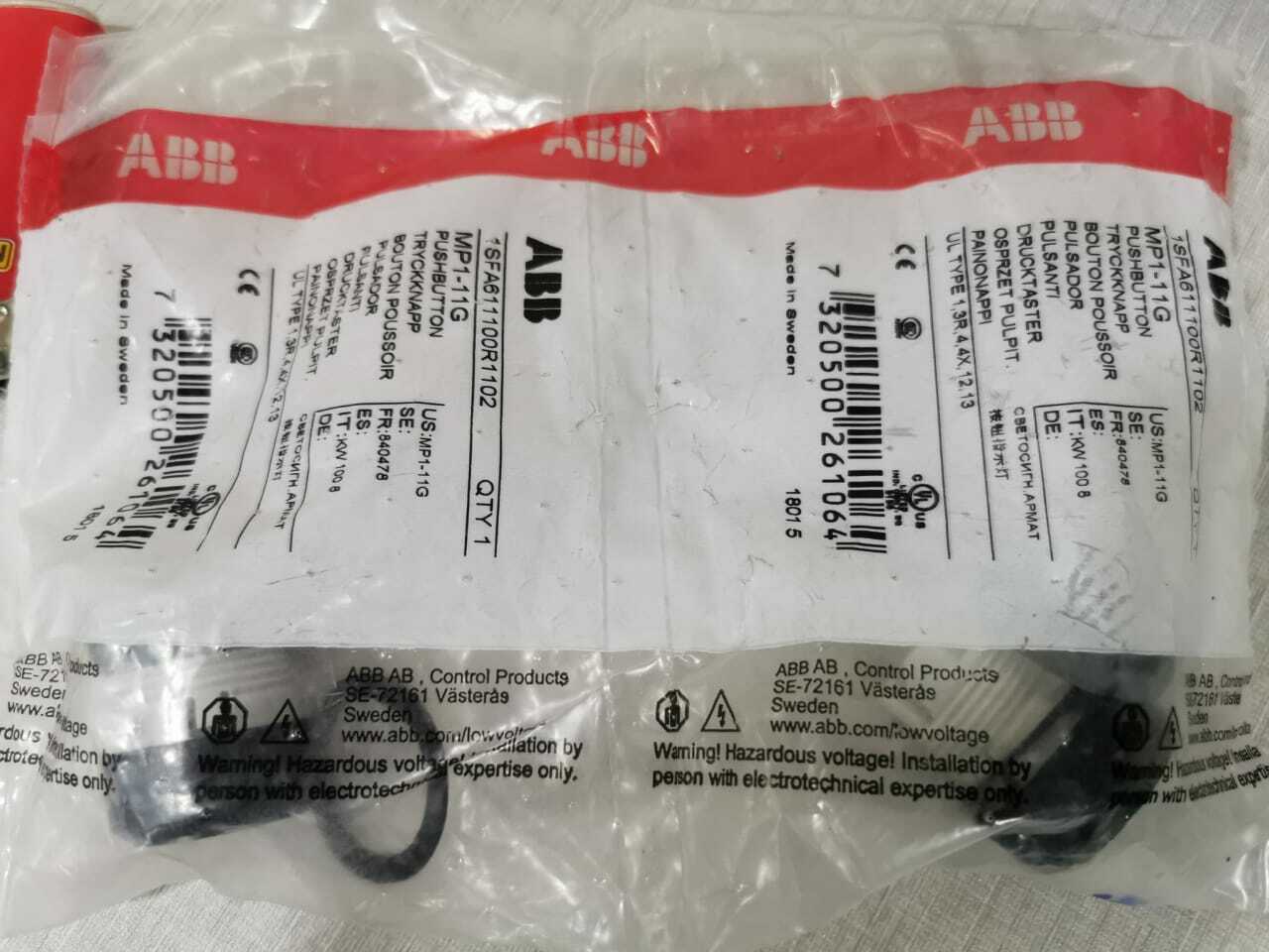 ABB 1SAF611100R1102 ABB 1SAF611100R1102 Push Button MP1-11G 4