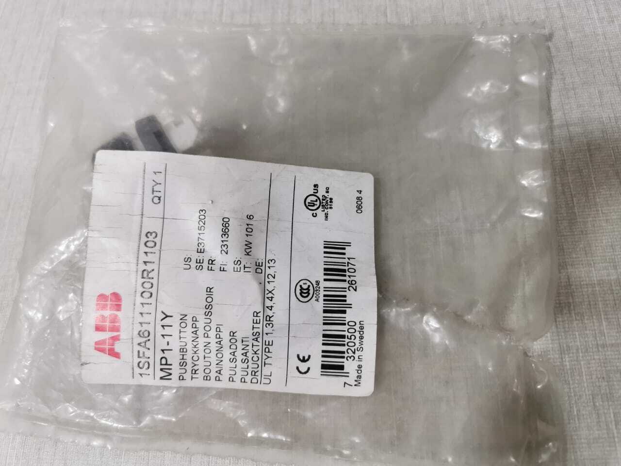 ABB 1SFA611100R1103 ABB 1SFA611100R1103 PUSH BUTTON MPI1-11Y 4