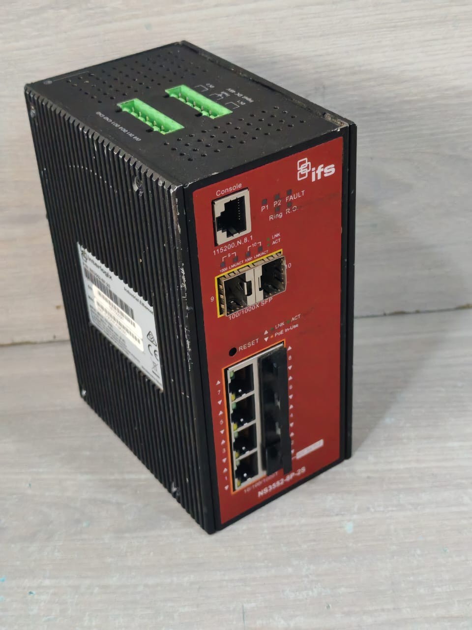 INTERLOGIX IFS NS3552-8P-2S INTERLOGIX INDUSTRIAL ETHERNET IFS NS3552-8P-2S SWITCH 48V- TRIED & TESTED 6