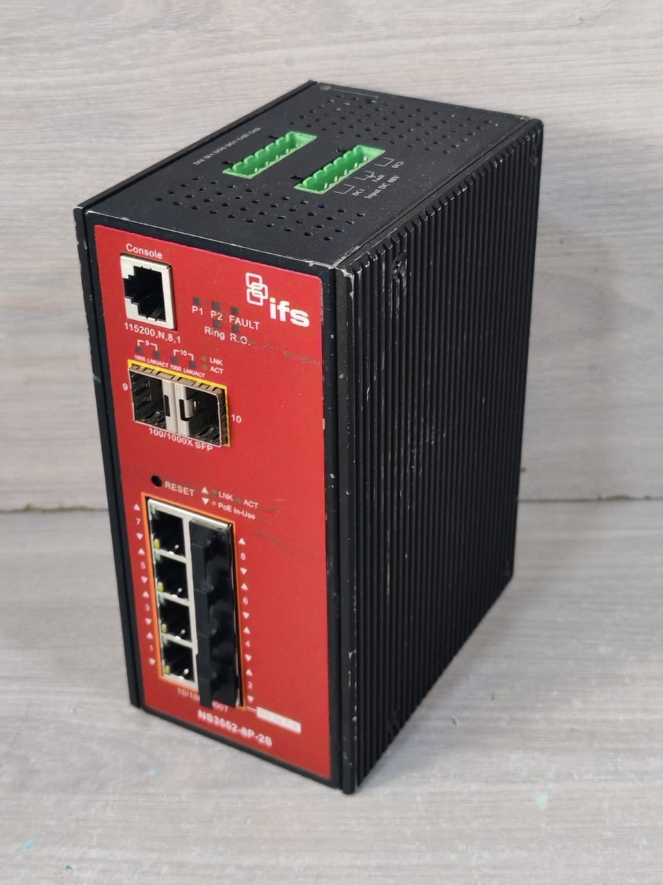 INTERLOGIX IFS NS3552-8P-2S INTERLOGIX INDUSTRIAL ETHERNET IFS NS3552-8P-2S SWITCH 48V- TRIED & TESTED 7