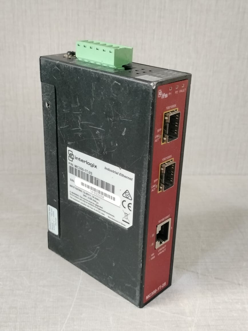 IFS MC350-1T-2S IFS MC350-1T-2S Industrial Media Converter 24V 4