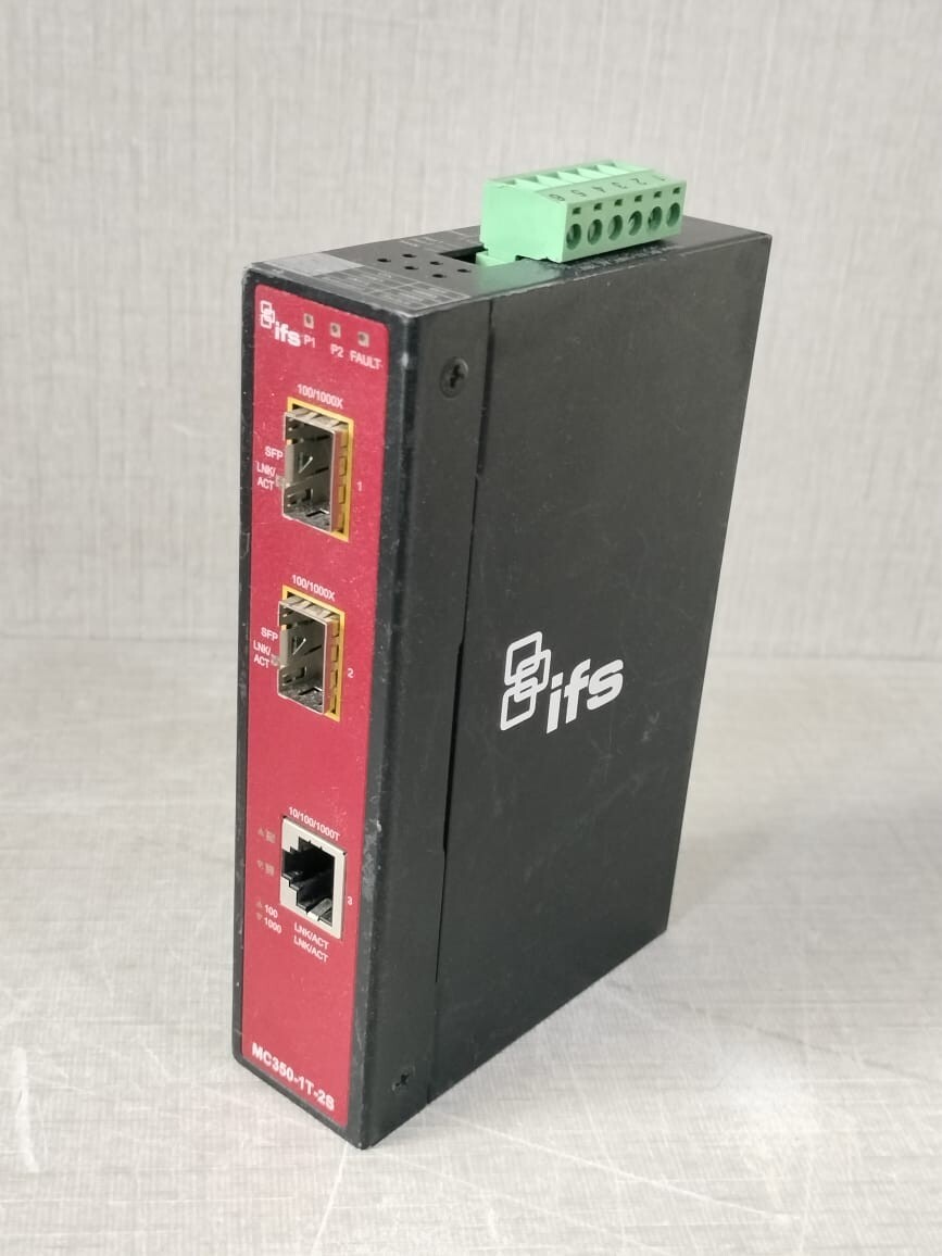 IFS MC350-1T-2S IFS MC350-1T-2S Industrial Media Converter 24V 5
