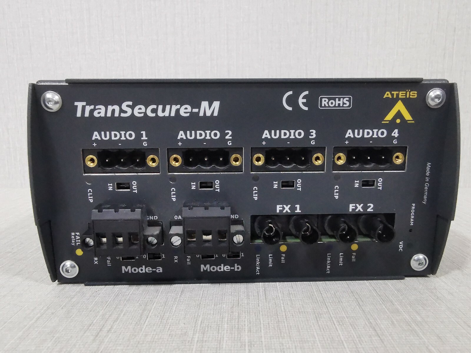 ATEIS TranSecure-M 024000371-V2.0 Audio Receiver DL-TRX-R-4A-2D-2x13-MM-ST
