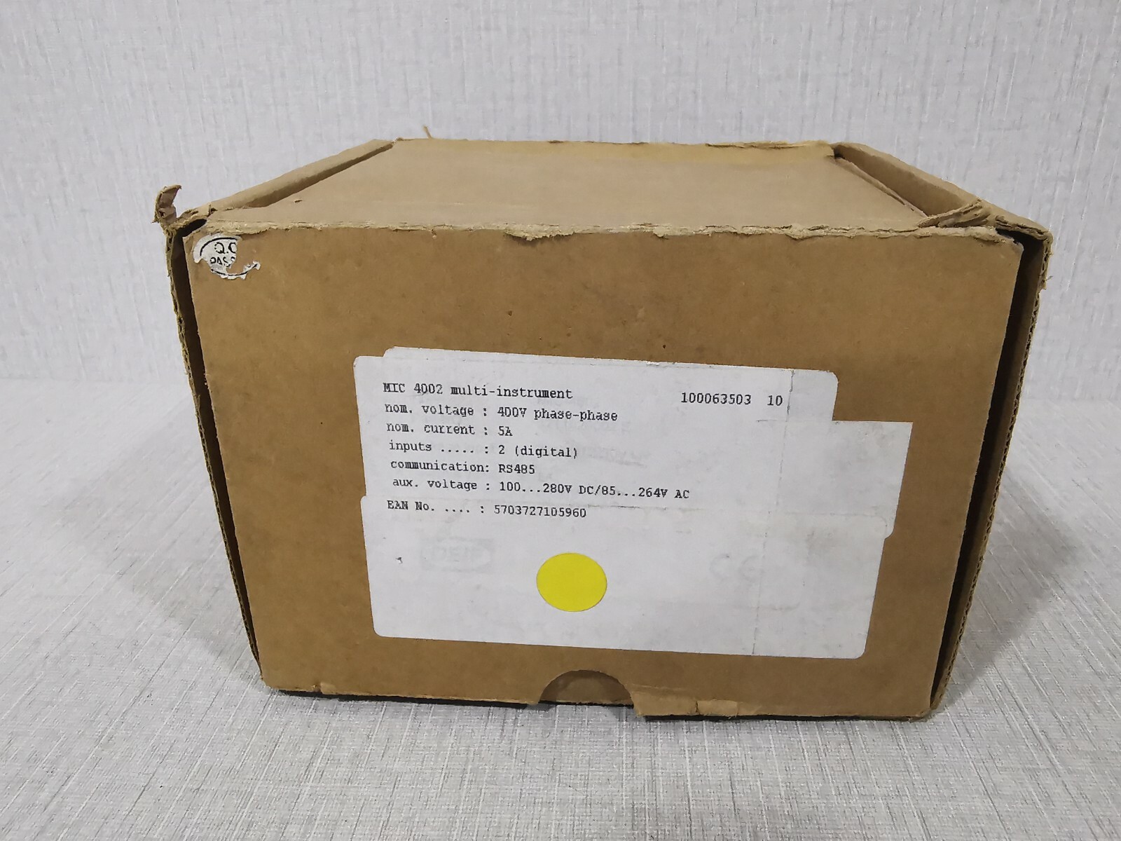 DEIF 1211020002 E DEIF MIC-4002 MULTI INSTRUMENTS 1211020002 E - WITH FILTHY BOX 7