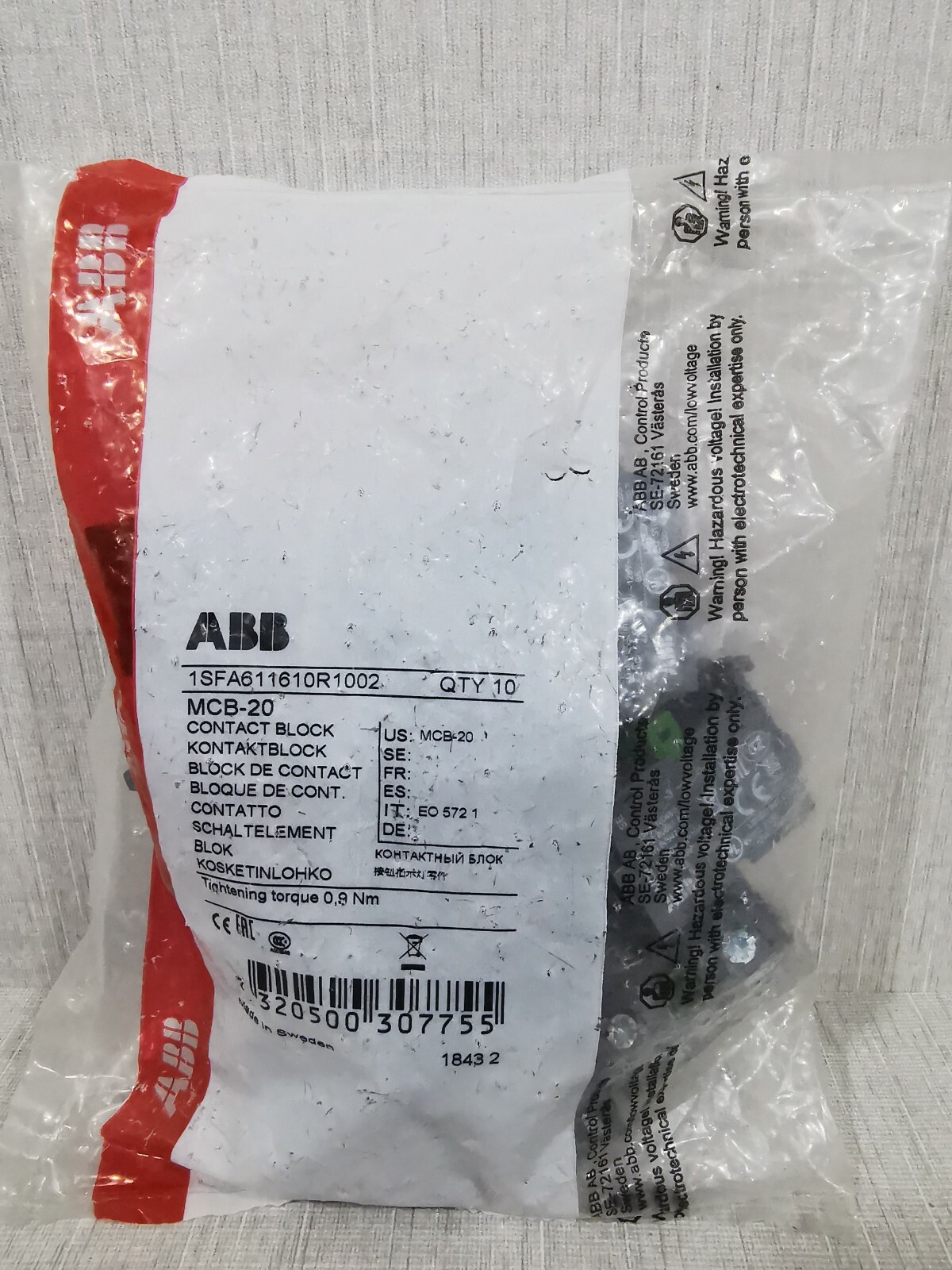 ABB 1SFA611610R1002 ABB MCB-20 1SFA611610R1002 CONTACT BLOCK - W/ OLD PACKAGING 2