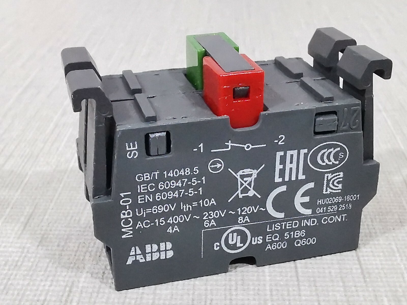 ABB 1SFA611610R1002 ABB MCB-20 1SFA611610R1002 CONTACT BLOCK - W/ OLD PACKAGING 5