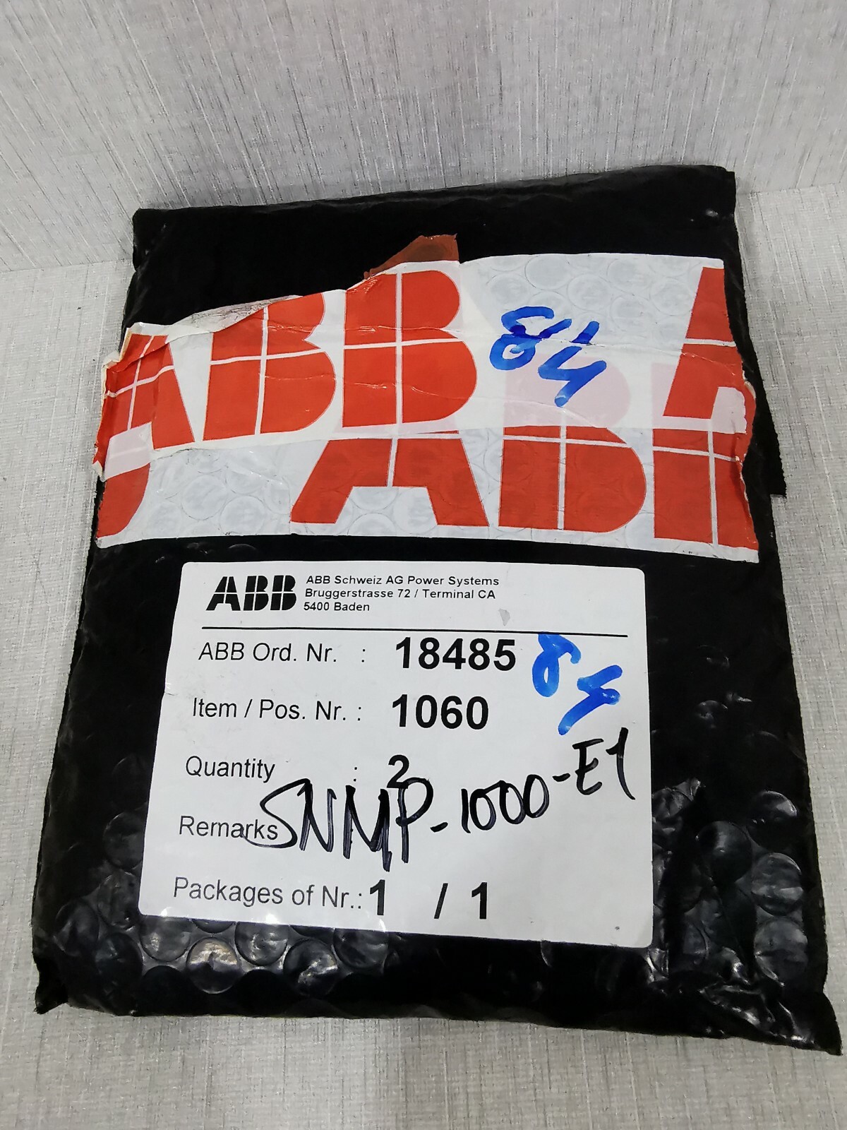 ABB SNMP-1000-E1 ABB SNMP-1000-E1 Control Board LKA0460687 7