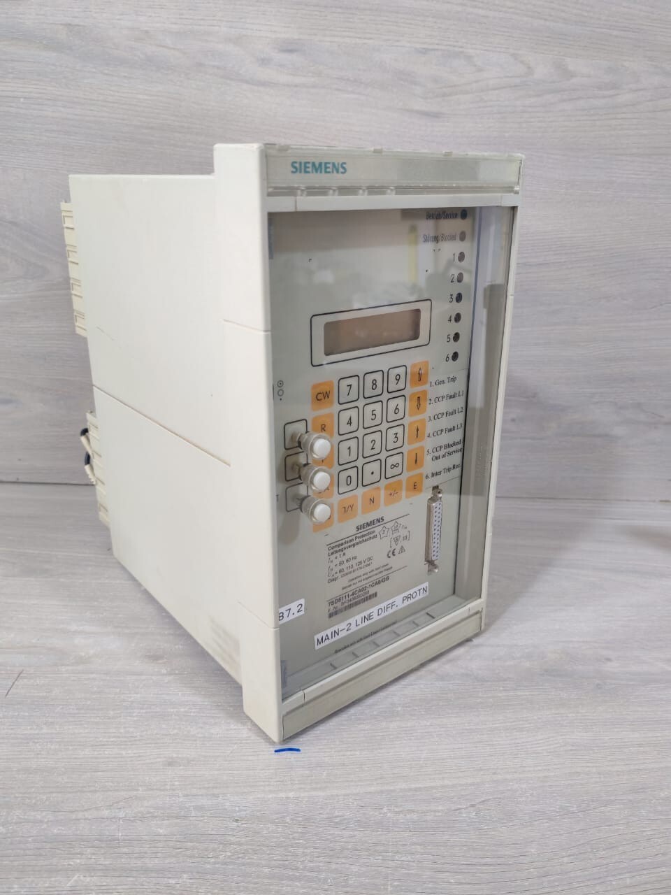Siemens 7SD5111-4CA02-1CA0/GG SIEMENS 7SD5111-4CA02-1CA0/GG Comparison Protection Relay 3
