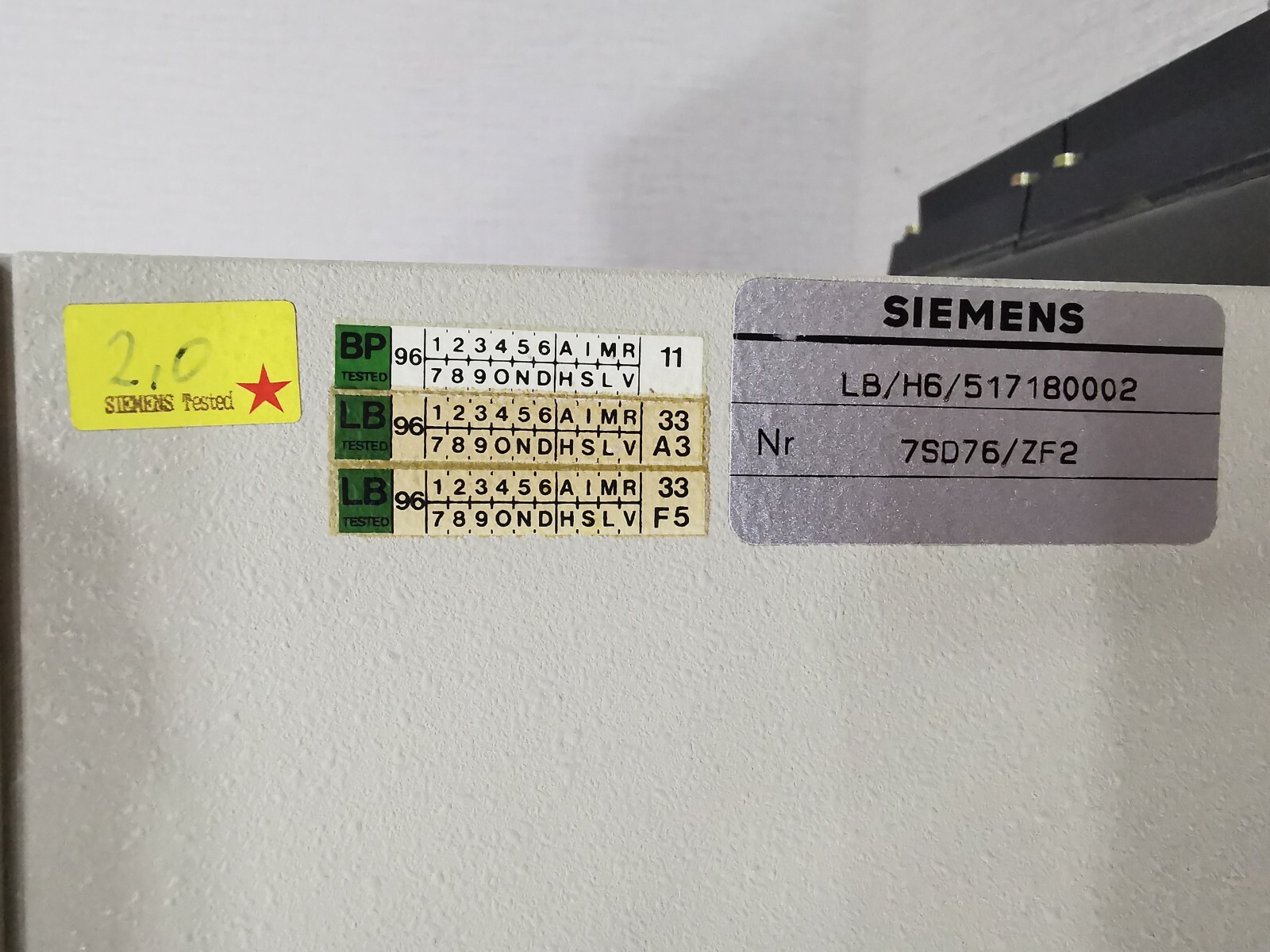 Siemens 7SD7611-2AA1/BC SIEMENS 7SD7611-2AA1/BC RELAY 7