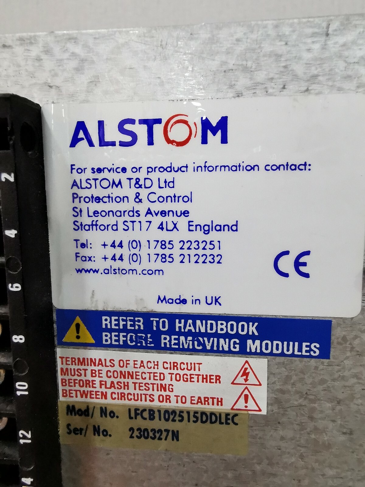 Alstom LFCB102 ALSTOM LFCB102/ LFCB102515DDLEC Digital Current Differential Relay 4