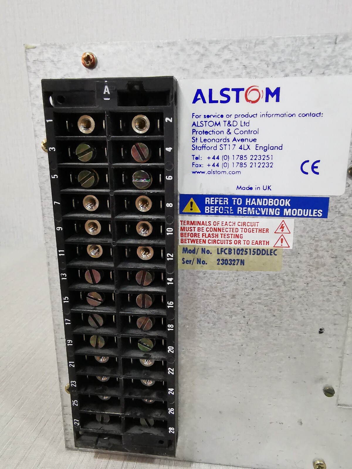 Alstom LFCB102 ALSTOM LFCB102/ LFCB102515DDLEC Digital Current Differential Relay 6