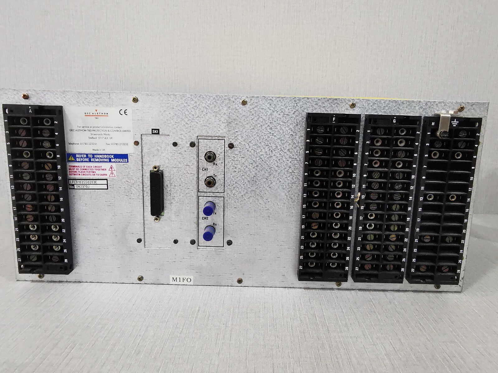 GEC ALSTHOM LFCB-103 GEC ALSTHOM LFCB 103 /LFCB103S50203E Digital Current Differential Relay 100/125V 4