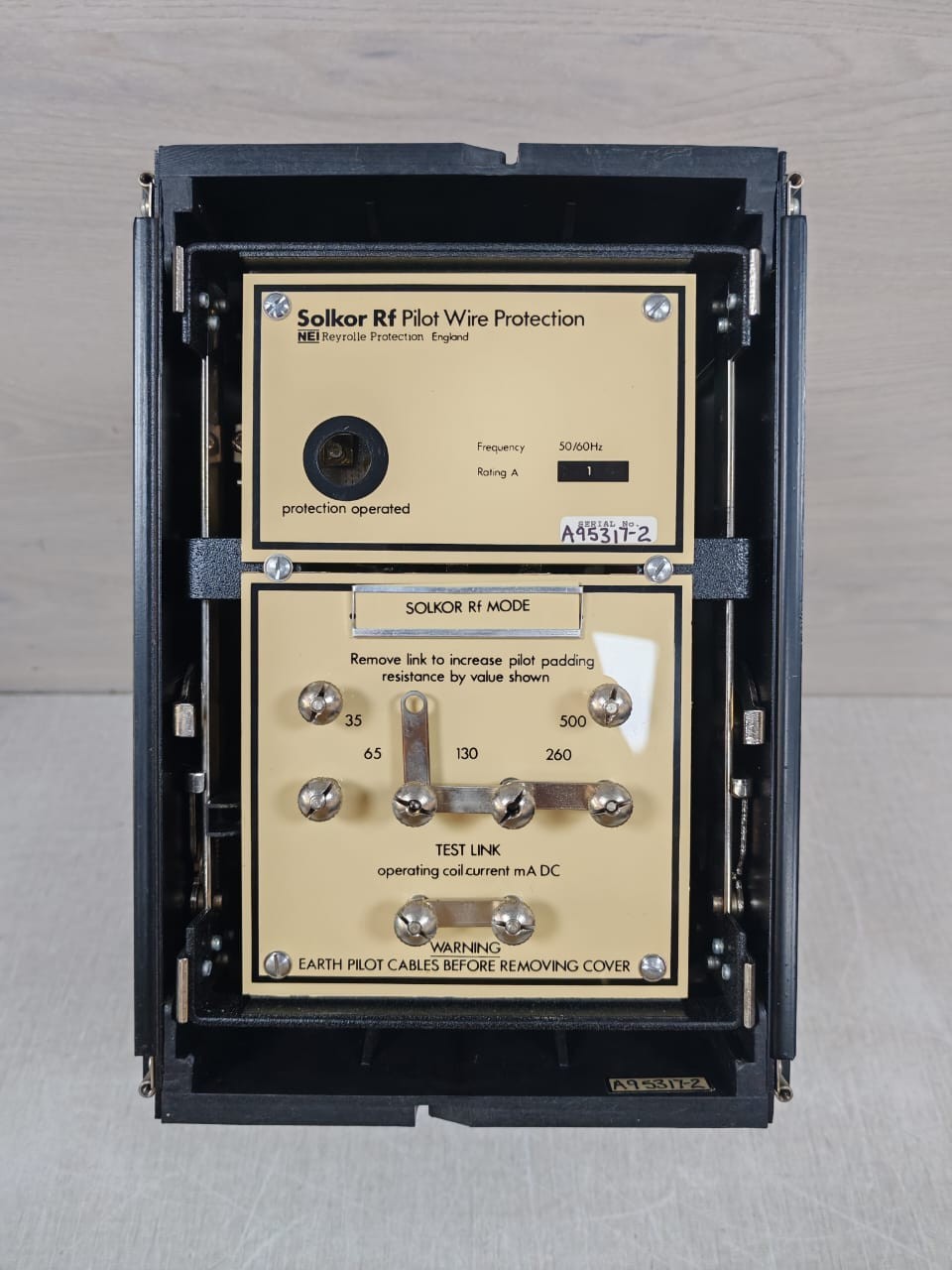 Reyrolle SOLKOR-RF-PILOT-WIRE-PROTECTION NEI Reyrolle Solkor Rf Pilot Wire Protection 93413-02 3