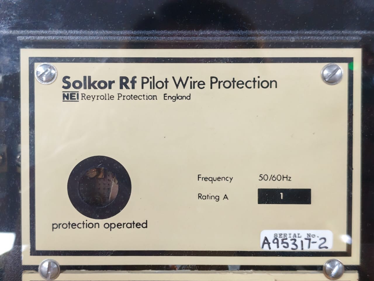 Reyrolle SOLKOR-RF-PILOT-WIRE-PROTECTION NEI Reyrolle Solkor Rf Pilot Wire Protection 93413-02 4