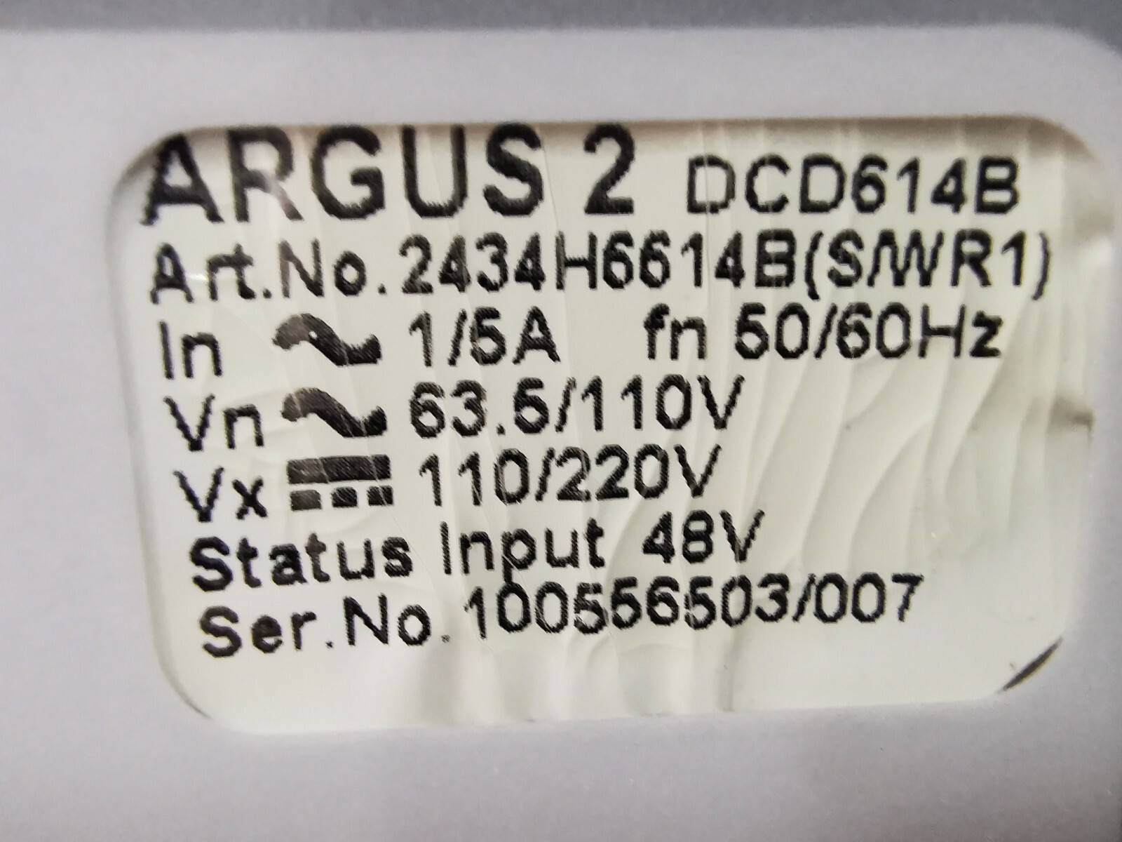 Reyrolle DCD614B Reyrolle ARGUS 2 DCD614B Relay 3