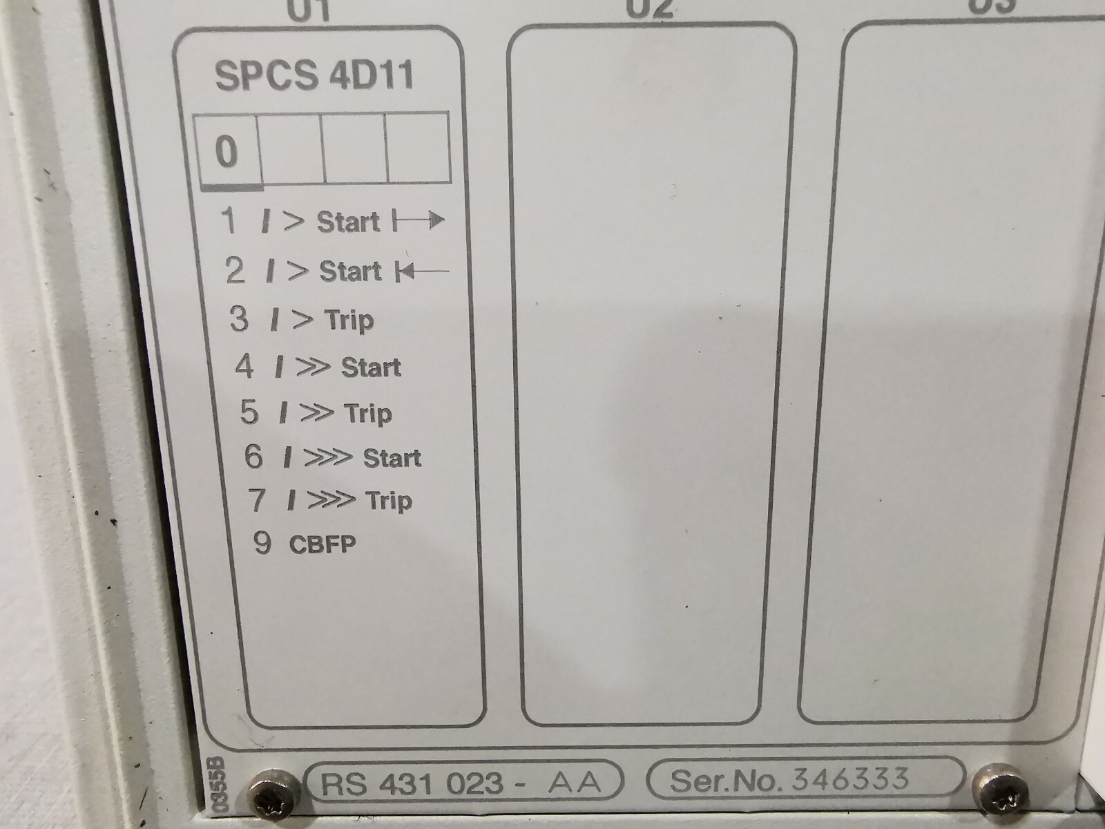ABB SPAS-348 ABB SPAS 348 C3 Feeder Protection Relay 80-264V 4