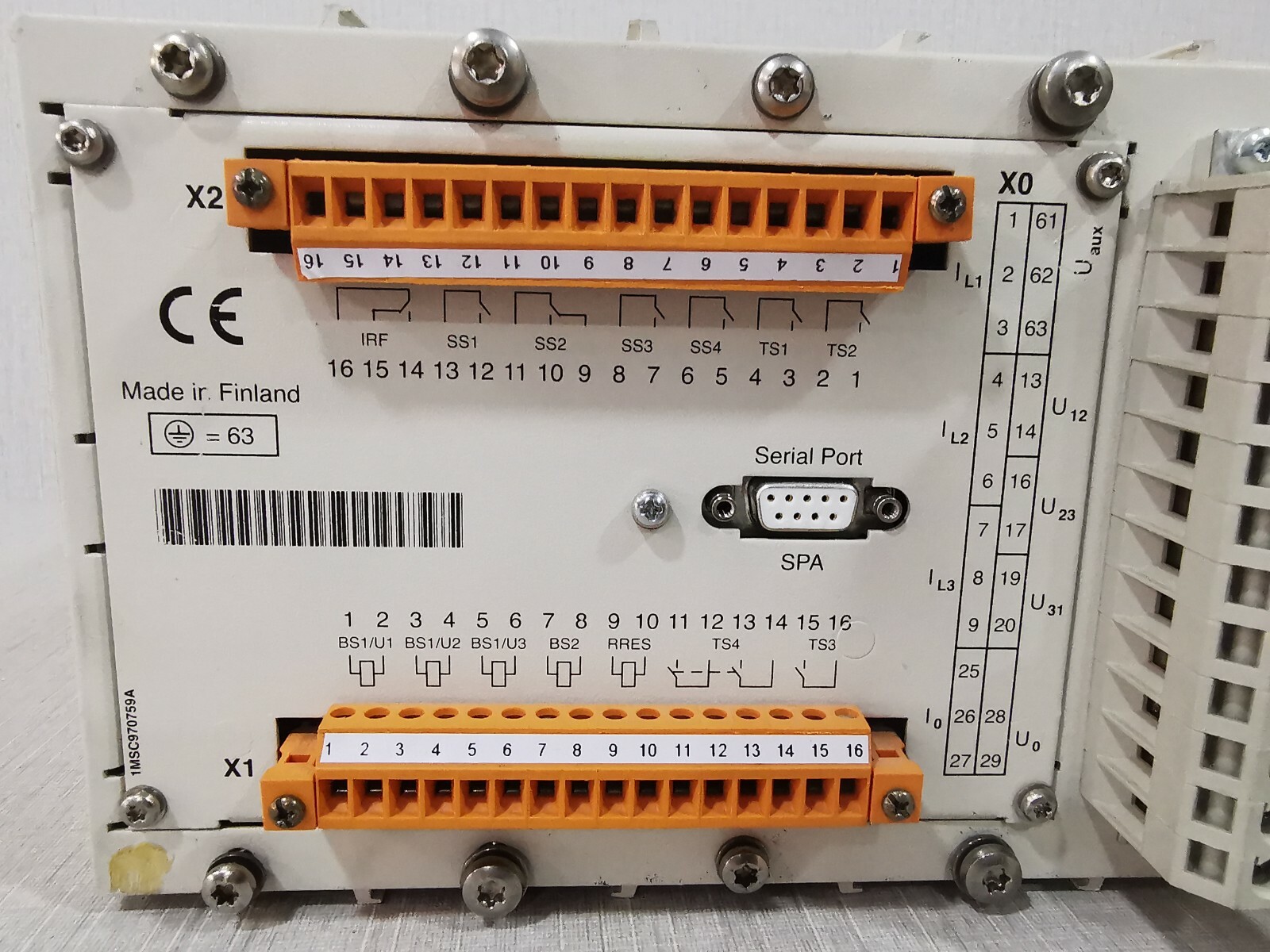ABB SPAS-348 ABB SPAS 348 C3 Feeder Protection Relay 80-264V 9